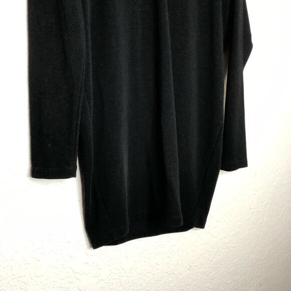 Cabi black v neck long sleeve knit tunic top size Small #125 - Picture 4 of 13